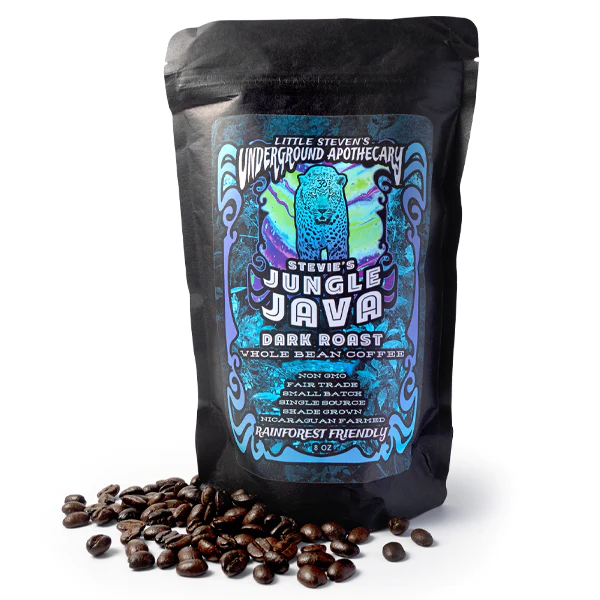 STEVIE'S JUNGLE JAVA DARK ROAST COFFEE (WHOLE BEAN) — 8 oz. - The Wakaya Group